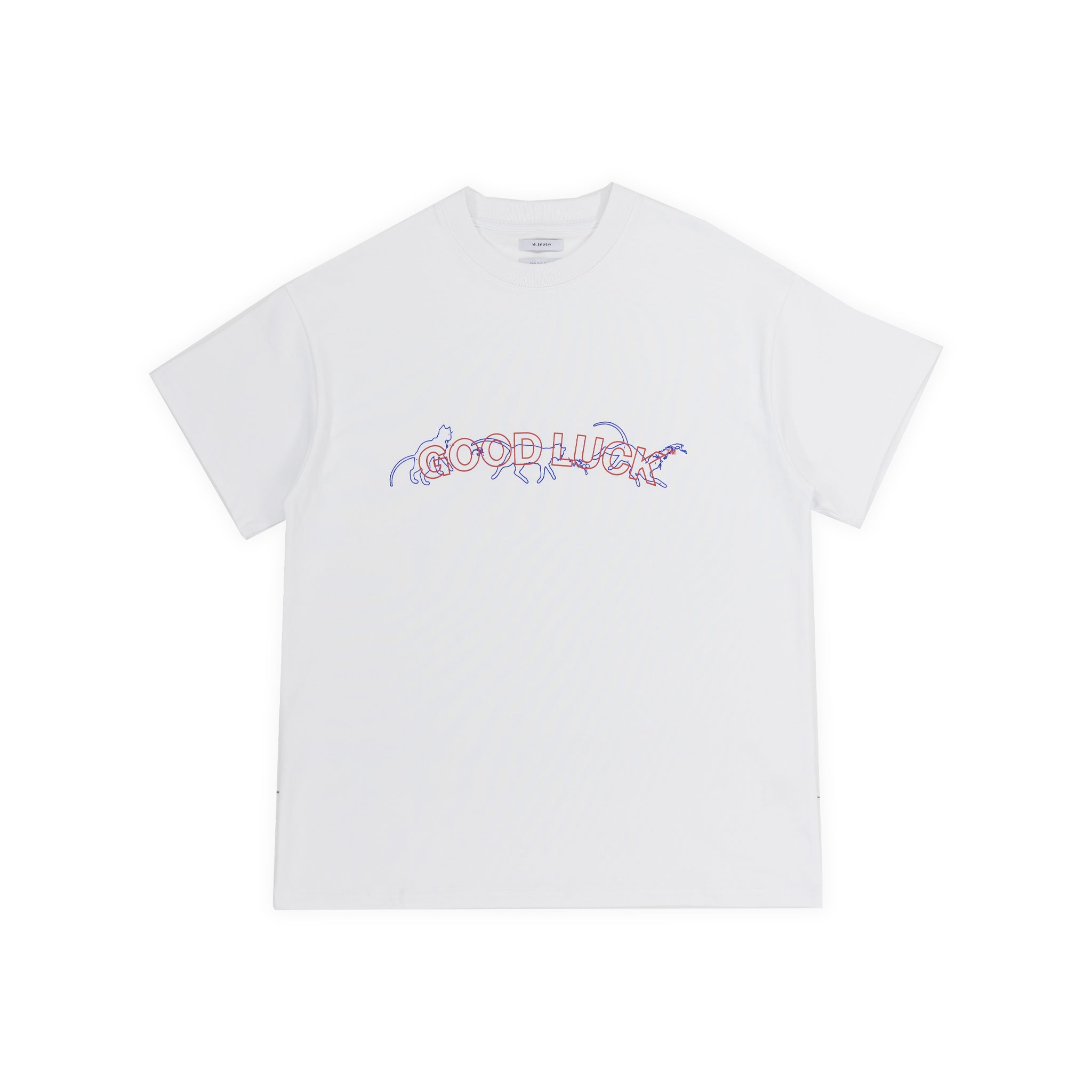 "Good Luck" T-Shirt - Cotton (WHITE)