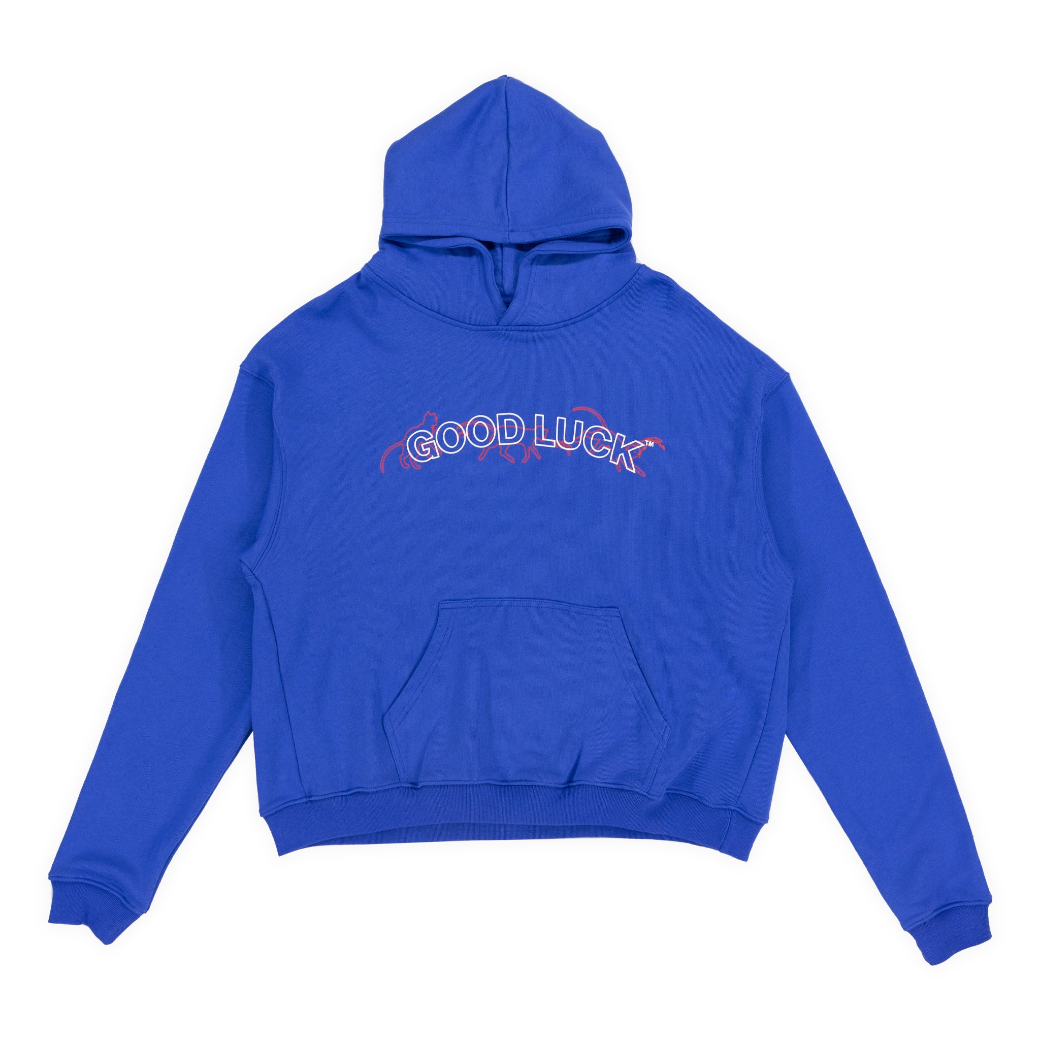 "Good Luck" Hoodie - Cotton (BLUE)