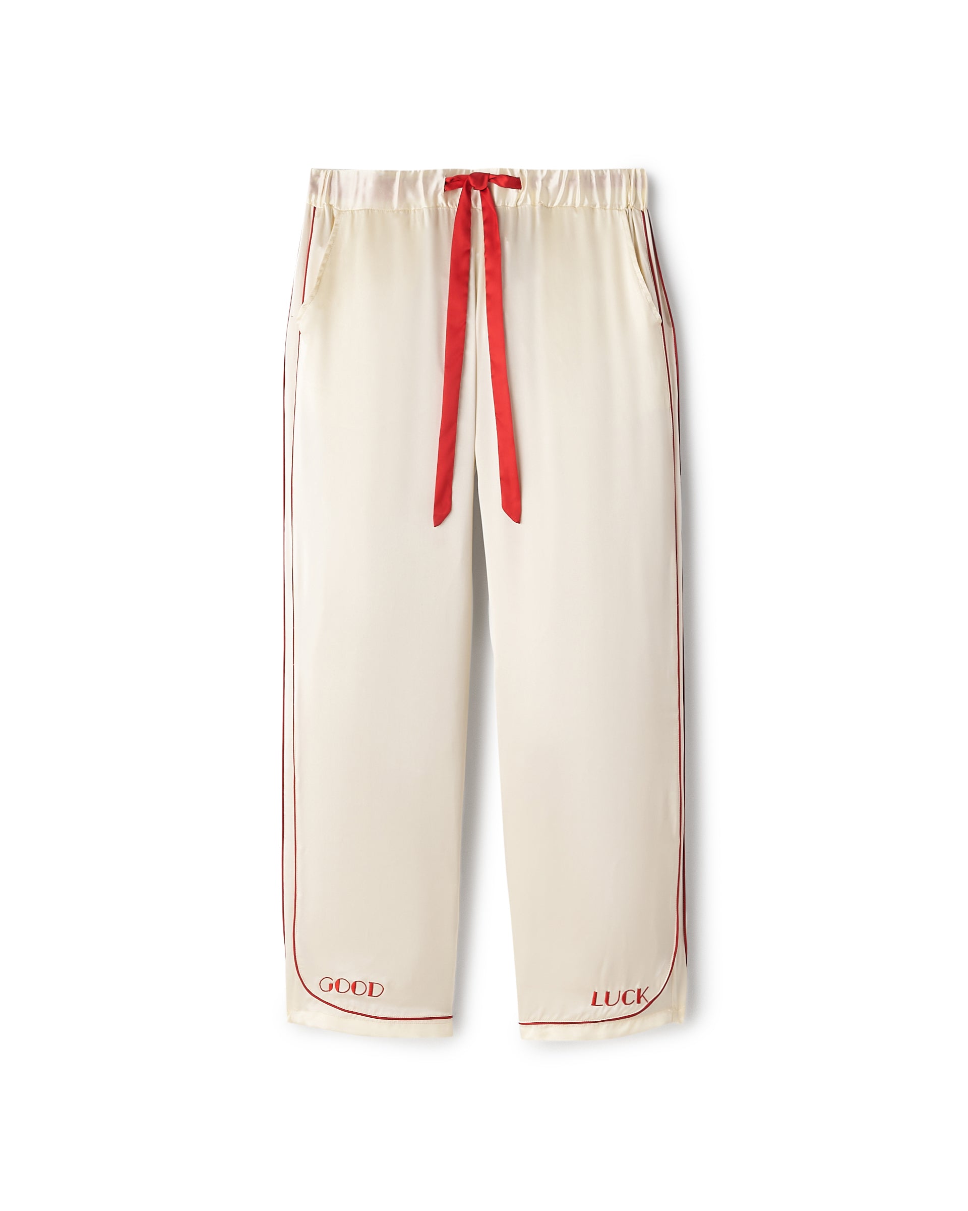 Ecru/Red PJ Pant