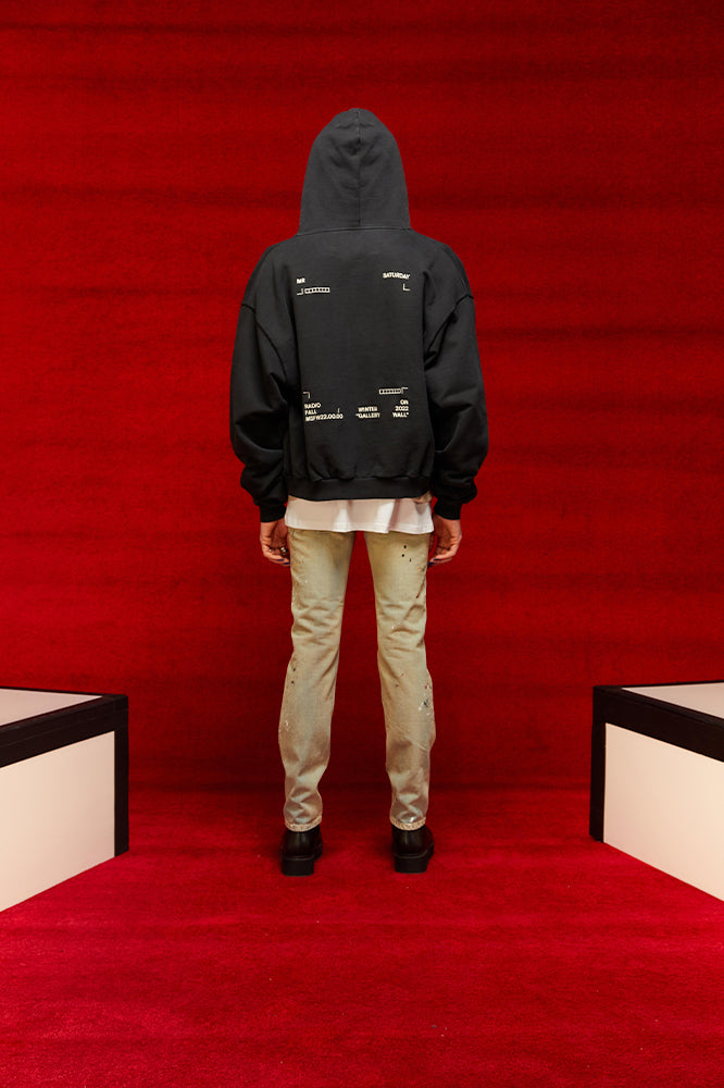 DESIGN MARKS ZIP HOODIE