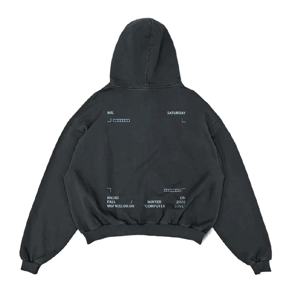 DESIGN MARKS ZIP HOODIE